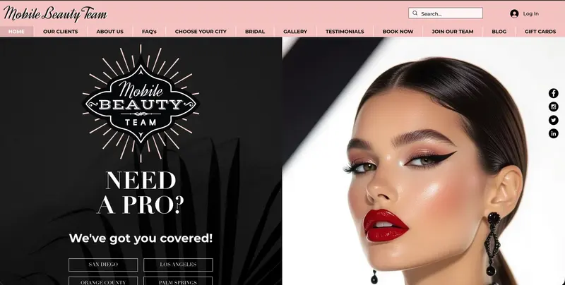 Mobile Beauty Team -Makeup Artist and Hair Styling In San Diego