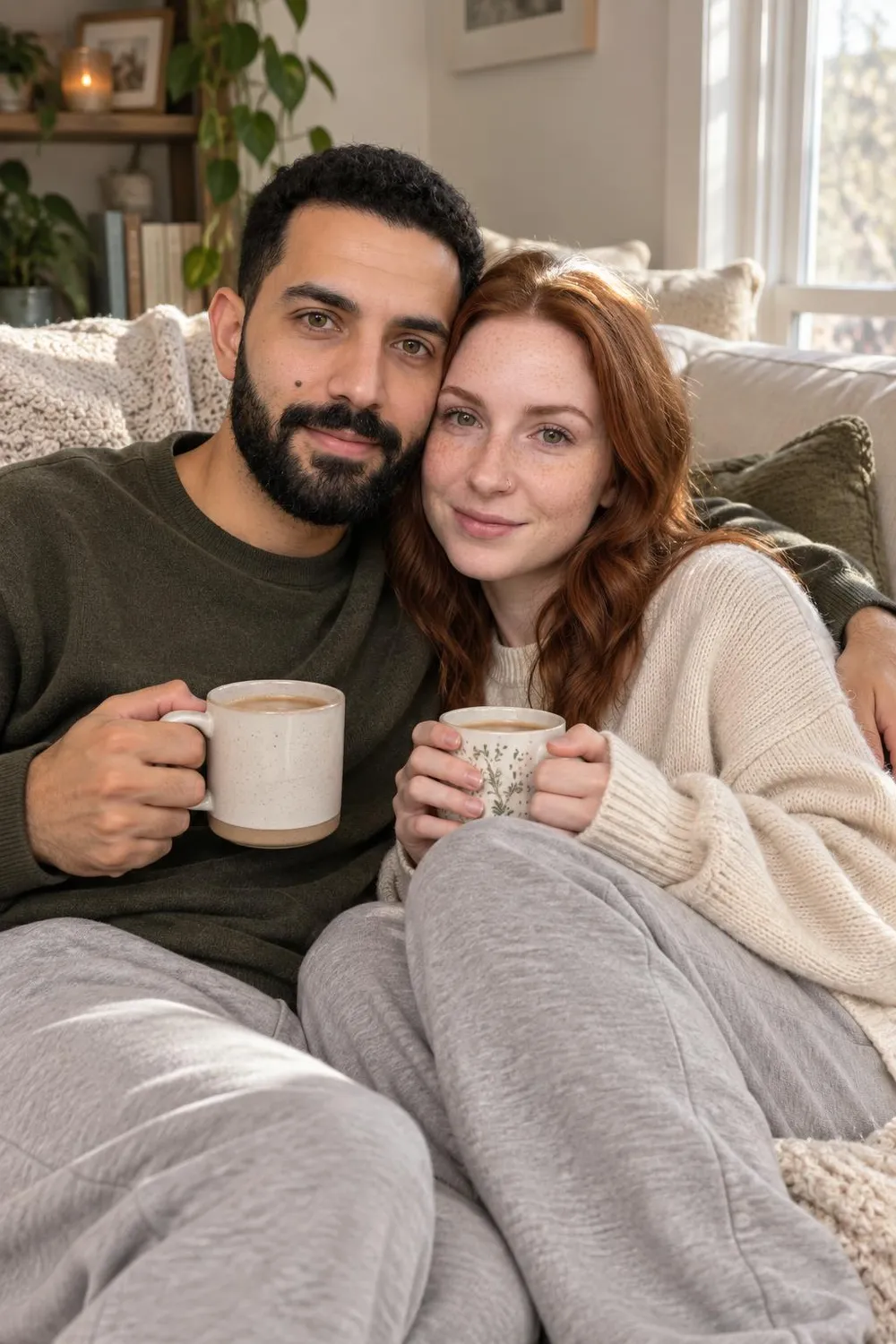 Couple photo idea: a Sunday on the couch